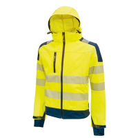 Giacca alta visibilita' Softshell Miky - taglia M - giallo fluo - U-power