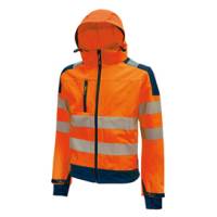Giacca alta visibilita' Softshell Miky - taglia L - arancio fluo - U-power - HL169OF-L - 8033546387313 - DMwebShop