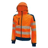 Giacca alta visibilita' Softshell Miky - taglia XXL - arancio fluo - U-power - HL169OF-XXL - 8033546387337 - DMwebShop