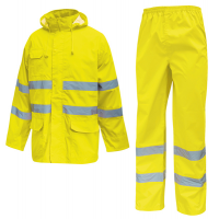 Completo antipioggia alta visibilita' Cover - taglia XL - giallo fluo - U-power - HL168YF-XL - 8033546387115 - DMwebShop