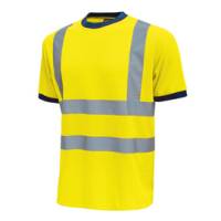 T-shirt alta visibilita' Glitter - taglia XL - giallo fluo - conf. 3 pezzi - U-power - HL197YF-XL - 8033546444405 - DMwebShop