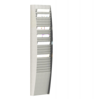 Portadepliant wall organizers - a 25 tasche A4 verticali - L 27,3 x P 12,9 x H 112 cm - Paperflow K500008