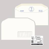 Busta KAMI GOMMATE bianca carta riciclata FSC con finestra - 110 x 230 mm - 100 gr - conf. 500 pezzi - Pigna - 0250002AM - 8059020921439 - DMwebShop