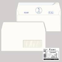 Busta Kami Strip - con finestra - 11 x 23 cm - 100 gr - carta riciclata FSC - conf. 500 pezzi - Pigna - 0250004AM - 8059020921453 - DMwebShop