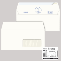 Busta Kami Strip - con finestra - 11 x 23 cm - 100 gr - carta riciclata FSC - conf. 500 pezzi - Pigna - 0250004AM - 8059020921453 - DMwebShop