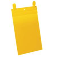Buste identificazione con fascette - A4 - verticale (223 x 530 mm) - giallo - conf. 50 pezzi - Durable - 1750-04 - 4005546997070 - DMwebShop
