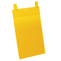 Buste identificazione con fascette - A4 - verticale (223 x 530 mm) - giallo - conf. 50 pezzi - Durable 1750-04
