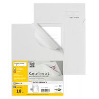Cartelline a L Poli Privacy per documenti riservati - conf. 10 pezzi - Sei Rota - 662400 - 8004972028583 - DMwebShop