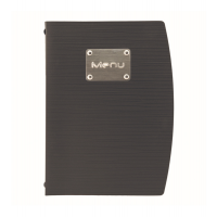 Portamenu' Rio - A5 - 18 x 23,5 cm - 1 inserto doppio - nero - Securit - MC-RCA5-BL - 8719075286036 - DMwebShop