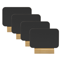 Mini lavagne segnaposto - 7,5 x 9 cm - set 4 pezzi - Securit - FBT-RECT-4 - 8719075285121 - DMwebShop