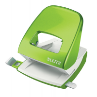 Perforatore 5008 New NeXXt WOW - passo 8 cm - massimo 30 fogli - 2 fori - verde lime - Leitz 50081254