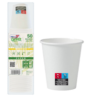 Bicchieri in carta - 250 ml - PEFC - con marcatura SUP - conf. 50 pezzi - Dopla - 42134 - 8005090011600 - DMwebShop