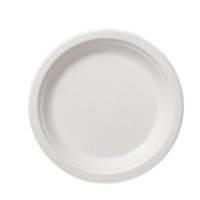 Piatto piano monouso Bio rotondo diametro 22,5 cm cellulosa canna da zucchero - 3811