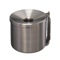 Posacenere murale Nido diametro 16 cm H 14 cm 2 lt acciaio inox Medial 106003 - 7972