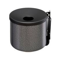 Posacenere murale Nido diametro 16 cm H 14 cm 2 lt metallo verniciato silver punteggiato Medial 106004 - 7969