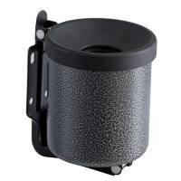 Posacenere murale Nido diametro 9,5 cm H 13,5 cm 0,5 lt metallo verniciato silver punteggiato Medial 106002 - 7998