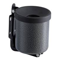 Posacenere murale Nido diametro 9,5 cm H 13,5 cm 0,5 lt metallo verniciato silver punteggiato Medial 106002 - 7998