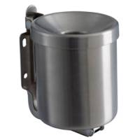 Posacenere murale Nido dimensioni 93 x 110 x 130 mm H 11 cm 0,5 lt acciaio inox Medial 106001 - 8010
