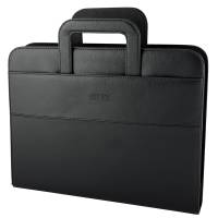 Portablocco - similpelle - con anelli - nero - 28,5 x 36 cm - City Time - 4853-N - 8002787048536 - DMwebShop