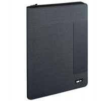 Portablocco - tessuto - grigio scuro - 26 x 34 cm - City Time - 61741. - 8002787617411 - DMwebShop