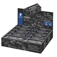 Gomma Rasoplast - 63 x 13 x 23 mm - nero per matita - box 20 pezzi - Staedtler - 526B20-9 - 4007817527399 - DMwebShop