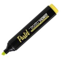 Evidenziatore Video pastel - punta a scalpello - da 1 - 5 mm - giallo limone - conf. 12 pezzi - Tratto - 833501 - 8000825025174 - DMwebShop