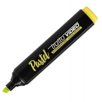 Evidenziatore Video pastel - punta a scalpello - da 1 - 5 mm - giallo limone - conf. 12 pezzi - Tratto - 833501 - 8000825025174 - DMwebShop