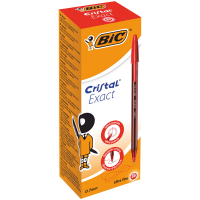 Penna a sfera - con cappuccio - Cristal Exact - punta 0,7 mm - rosso - scatola 20 pezzi - Bic - 992604 - 3086123594159 - DMwebShop