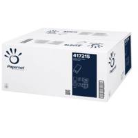 Asciugamani piegati a V - 2 veli - 18 gr - goffratura a onda - 24 x 21 cm - bianco - conf. 20 pezzi da 150 - Papernet - 417215 - 89377A - DMwebShop