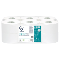 Carta igienica Mini Jumbo - 1 velo - 8,9 cm x 300 mt - Ø 20 cm - goffratura micro - 26 gr - pacco 12 rotoli - Papernet - 416162 - 89381A - DMwebShop