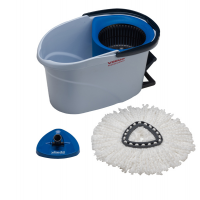 Kit completo UltraSpin Mini di pulizia - secchio con strizzatore ruotante + telaio + mop microfibra - Vileda - 152910 - 4023103199095 - DMwebShop