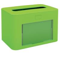 Dispenser personalizzabile - per tovaglioli interfogliati - verde - Papernet - 417198 - 8024929271985 - DMwebShop