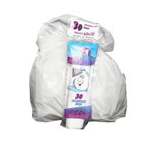 Sacchi bagno - 40 x 50 cm - 15 lt - 16 micron - bianco - conf. 30 pezzi - Rolsac - 10080 - 8010405001122 - DMwebShop