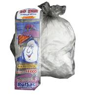 Sacchi - 50 x 60 cm - 30 lt - 16 micron - grigio trasparente - conf. 20 pezzi - Rolsac - 10062 - 8010405026170 - DMwebShop