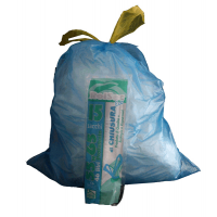 Sacchi - 55 x 65 cm - 44 lt - 16 micron - con maniglie azzurro - conf. 15 pezzi - Rolsac - 10191 - 8010405000446 - DMwebShop