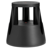 Sgabello Roll a step - nero - 24 x 45 x 45 cm - Caimi - M561001 - 8018727561010 - DMwebShop