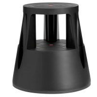 Sgabello Roll a step - nero - 24 x 45 x 45 cm - Caimi - M561001 - 8018727561010 - DMwebShop