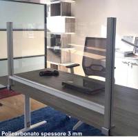 Schermo protettivo da scrivania - con morsetto in alluminio - 60 x 82 cm - Studio T - PTA3-85 - DMwebShop