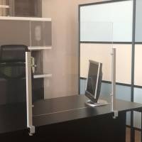 Schermo protettivo da scrivania Slim - con morsetto in alluminio - 65 x 107 cm - Studio T - 1605056 - DMwebShop