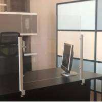 Schermo protettivo da scrivania Slim - con morsetto in alluminio - 65 x 107 cm - Studio T - 1605056 - DMwebShop