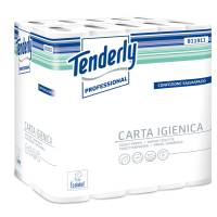 Carta igienica Tenderly Professional pacco 30 rotoli 2 veli 160 strappi diametro 9,9 cm materiale riciclato 811911U - 14948