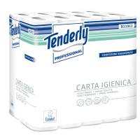 Carta igienica pacco 30 rotoli 2 veli 160 strappi materiale riciclato Tenderly Professional - 14948