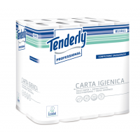 Carta Igienica Tenderly Professional Pacco 30 Rotoli 2 veli 160 Strappi diametro 9.9 cm Materiale Riciclato | DMwebShop