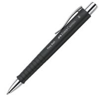 Penna a sfera a scatto Poly Ball Punta 0,7 mm fusto nero Faber Castell - 12578