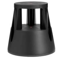 Sgabello Roll a step nero 24 x 45 x 45 cm Caimi - 13559