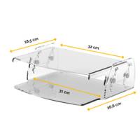 Supporto monitor regolabile Clarity 35x25,6x7,13 cm - 16665
