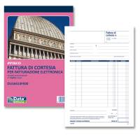 Blocco fatture di cortesia - 33-33-33 copie autoricalcanti - 21,5 x 14,8 cm - conf. 5 pezzi - Data Ufficio - DU16413FE00 - 8008842585237 - DMwebShop