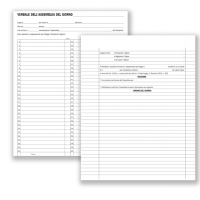 Registro verbali assemblee condominiali - 80 pagine - 31 x 24,5 cm - Data Ufficio - DU136400000 - 8008842594703 - DMwebShop