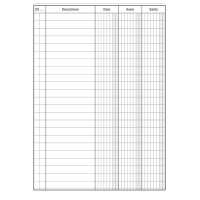 Registro Dare-Avere-Saldo - 96 pagine - 17 x 12 cm - conf. 2 pezzi - Data Ufficio - DU133300000 - 8008842530992 - DMwebShop