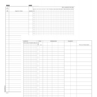 Registro presenze mensili - 48 pagine - 31 x 24,5 cm - Data Ufficio - DU131301200 - 8008842586876 - DMwebShop